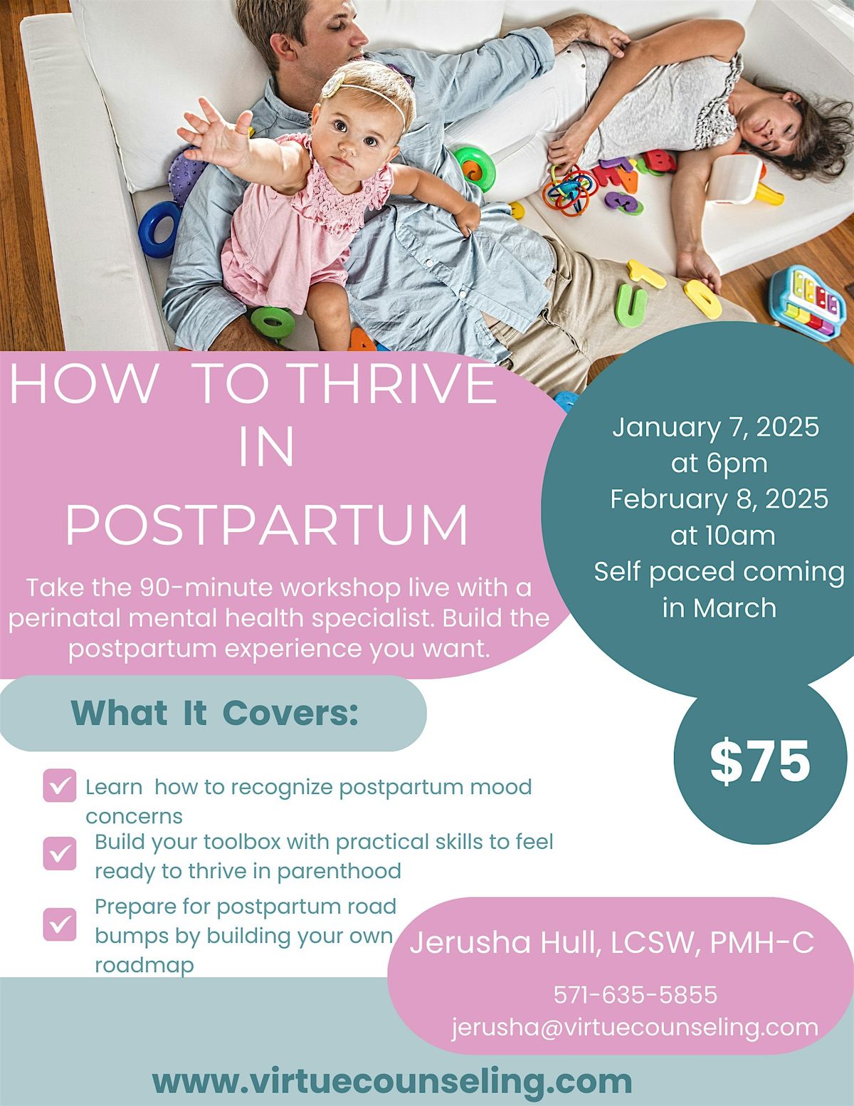 How to Thrive in Postpartum:  A Practical Workshop for You and Your Village