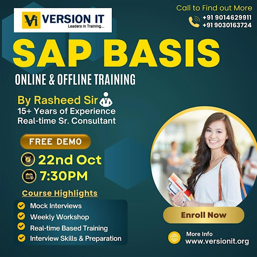 Free Demo | SAP Basis Training In Hyderabad | SAP Basis Course