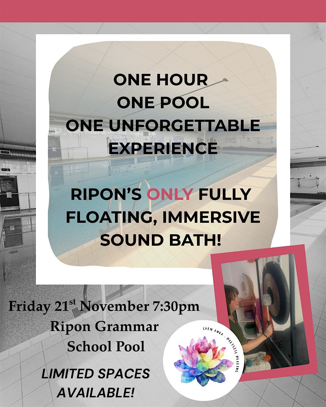 Floating Sound Bath: Ripon\u2019s ONLY  Fully Immersive Water Healing Experience