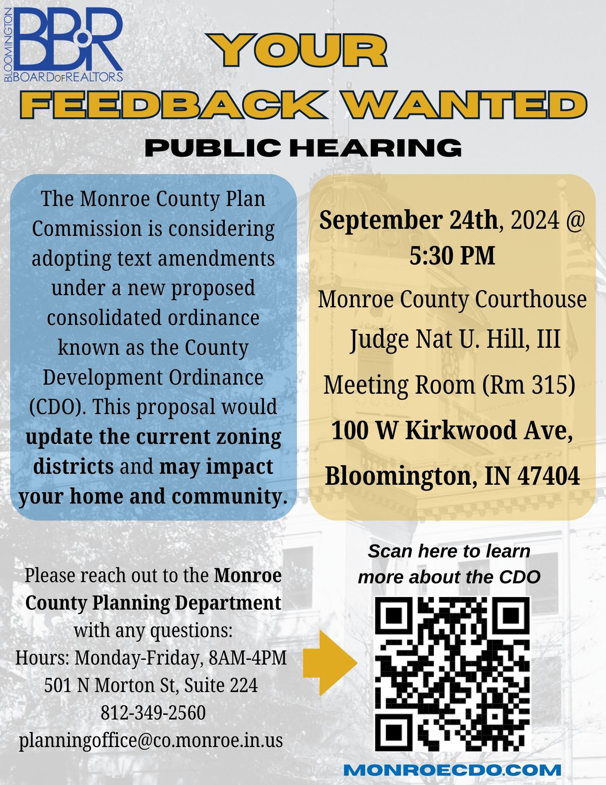 Community Development Ordinance Public Hearing