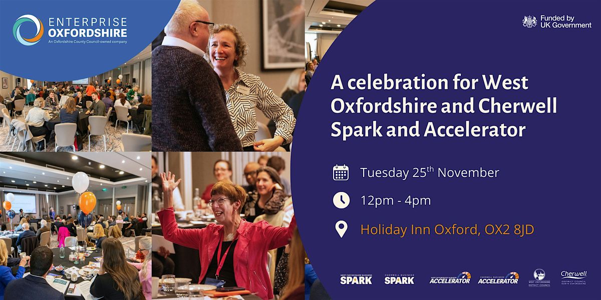 A celebration for West Oxfordshire and Cherwell Spark and Accelerator