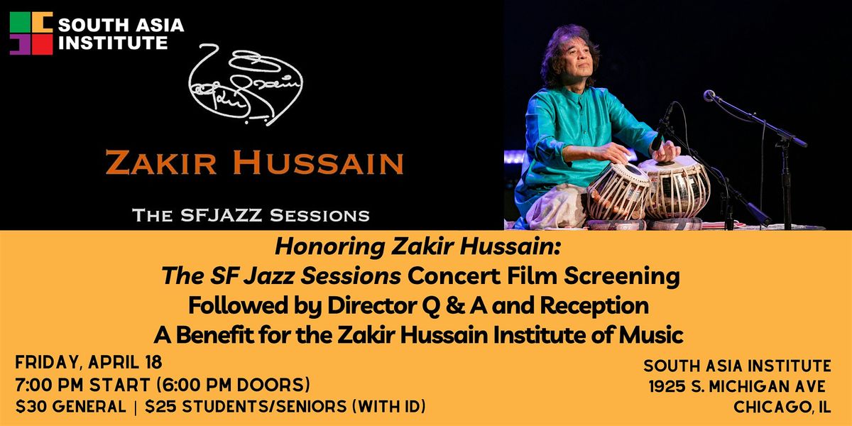 Honoring Zakir Hussain: The SF Jazz Sessions Film Screening & Director Q&A