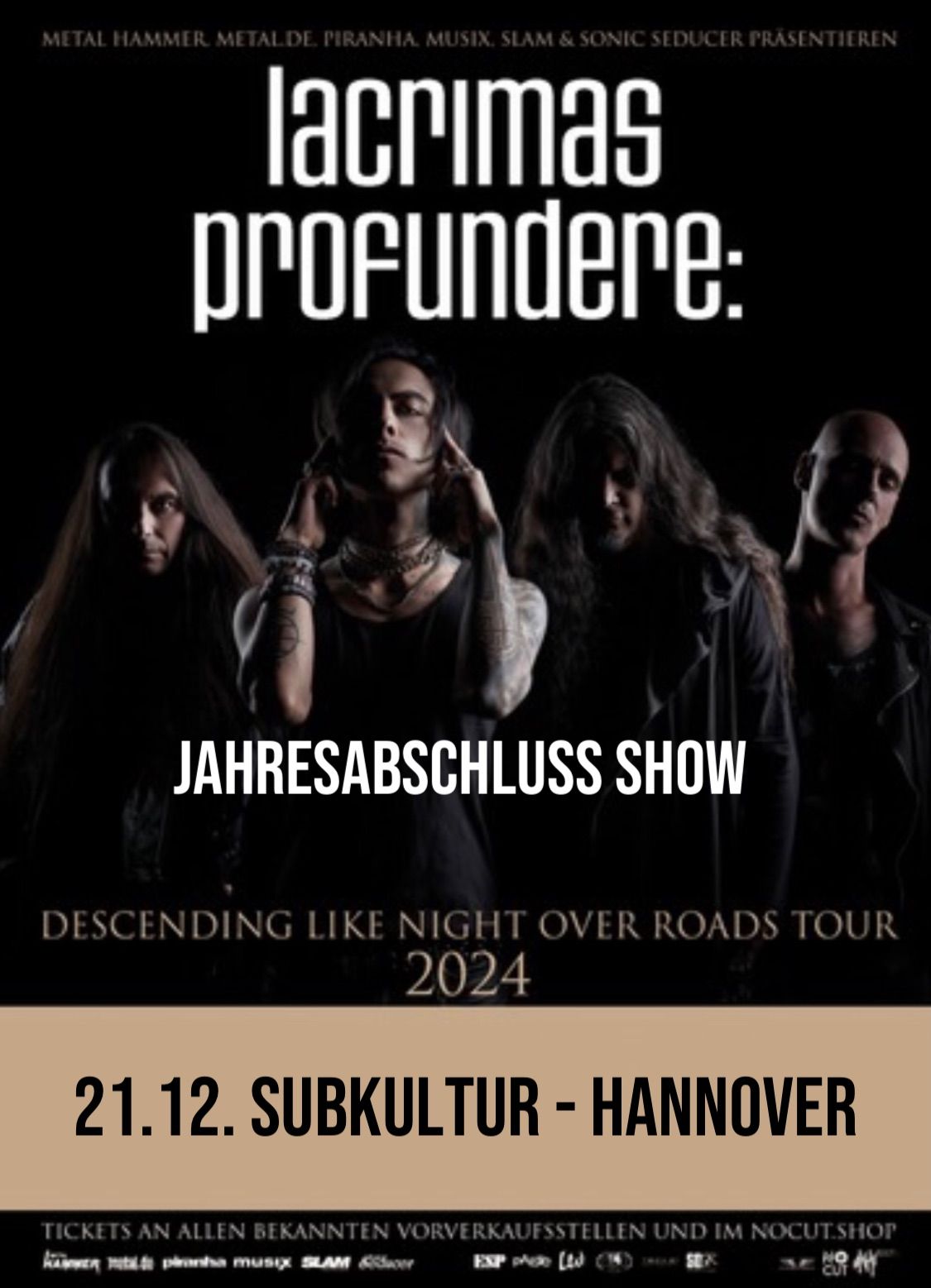 LACRIMAS PROFUNDERE: Jahresabschluss Show Hannover