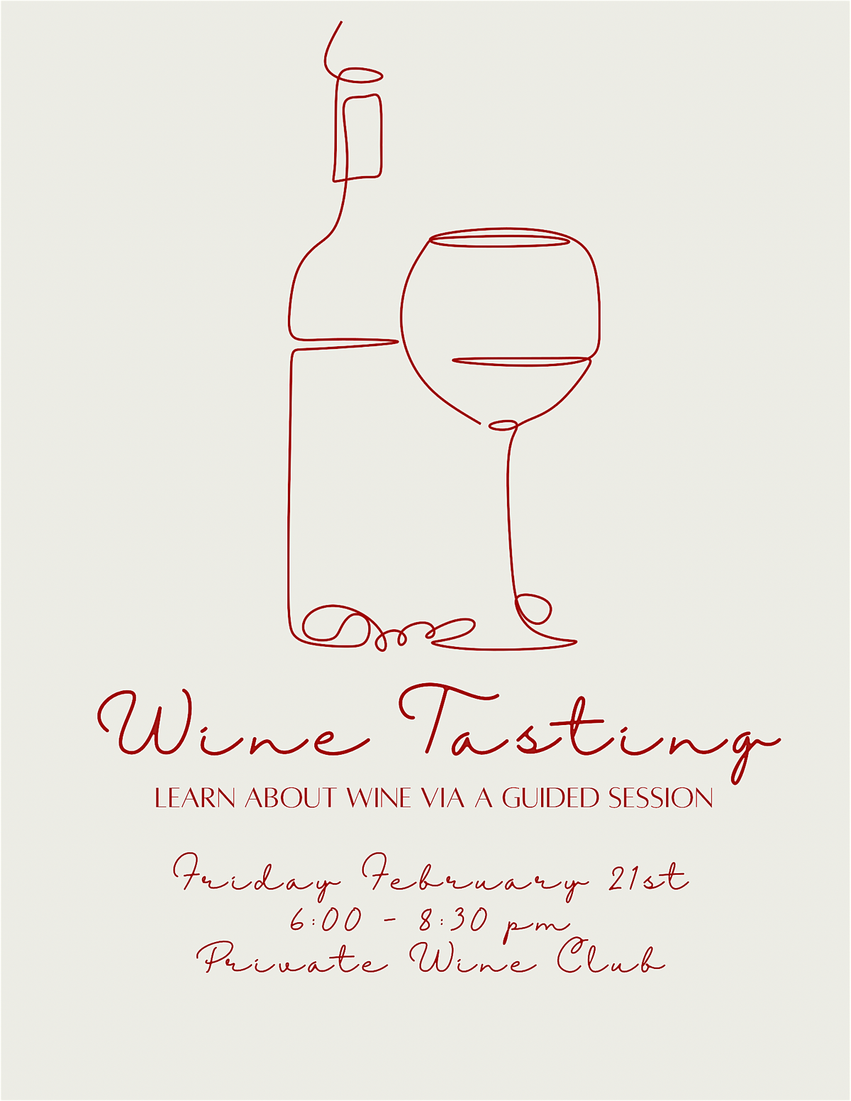 Guided Wine Tasting Experience