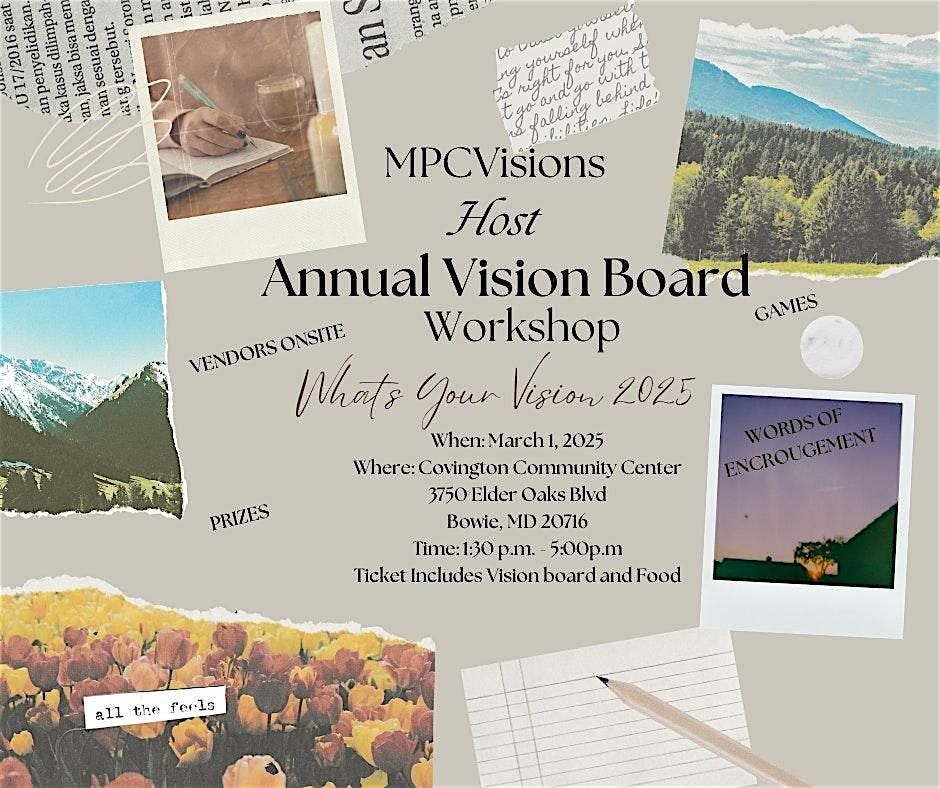 MPCVisions Annual Vision Board Workshop