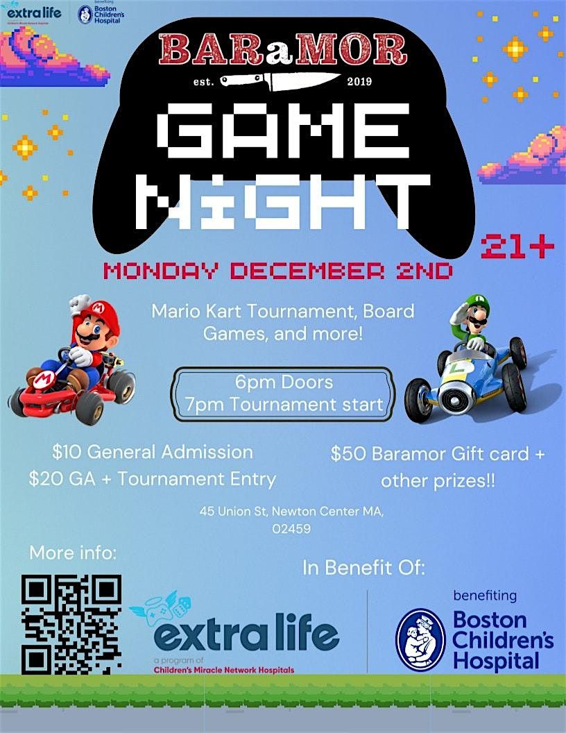 Game Night Benefitting Extra Life