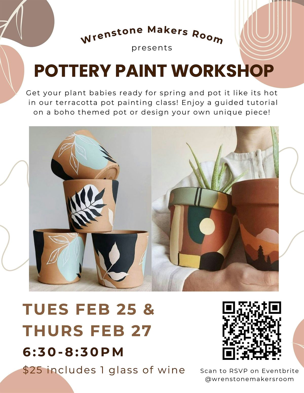 Pottery Paint Workshop - Tuesday