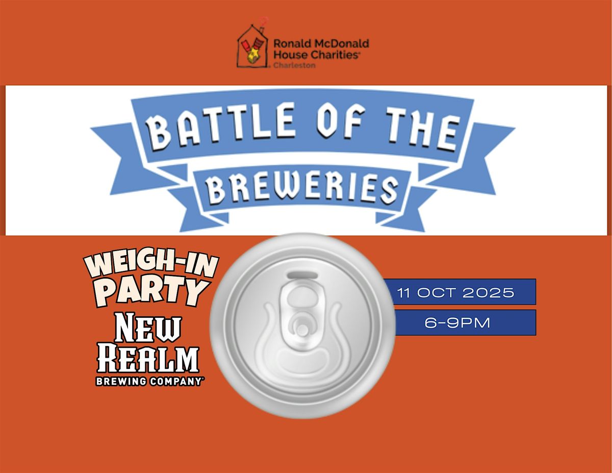 RMDH of Charleston's Battle of the Breweries: Weigh-In Party