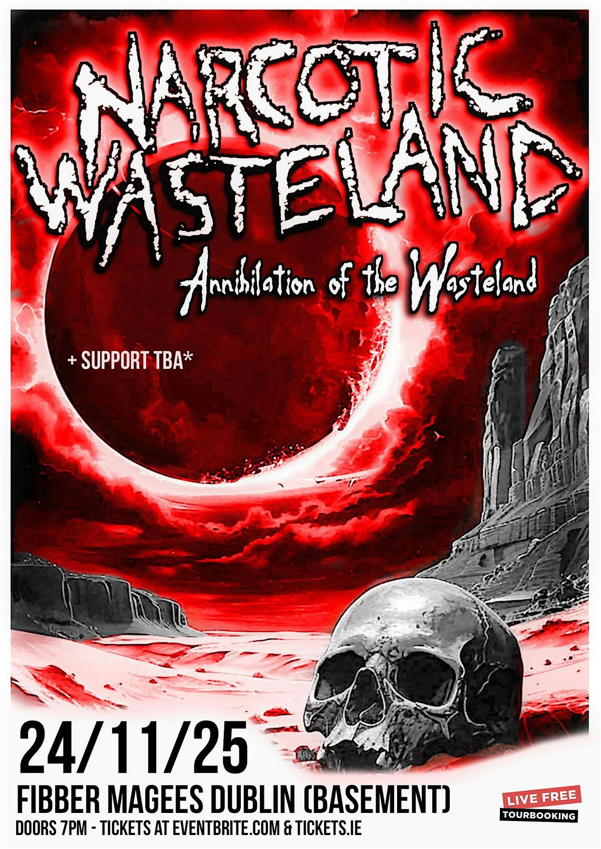 Narcotic Wasteland (Ex Nile) at Fibber Magees Dublin (Basement) 24\/11\/25