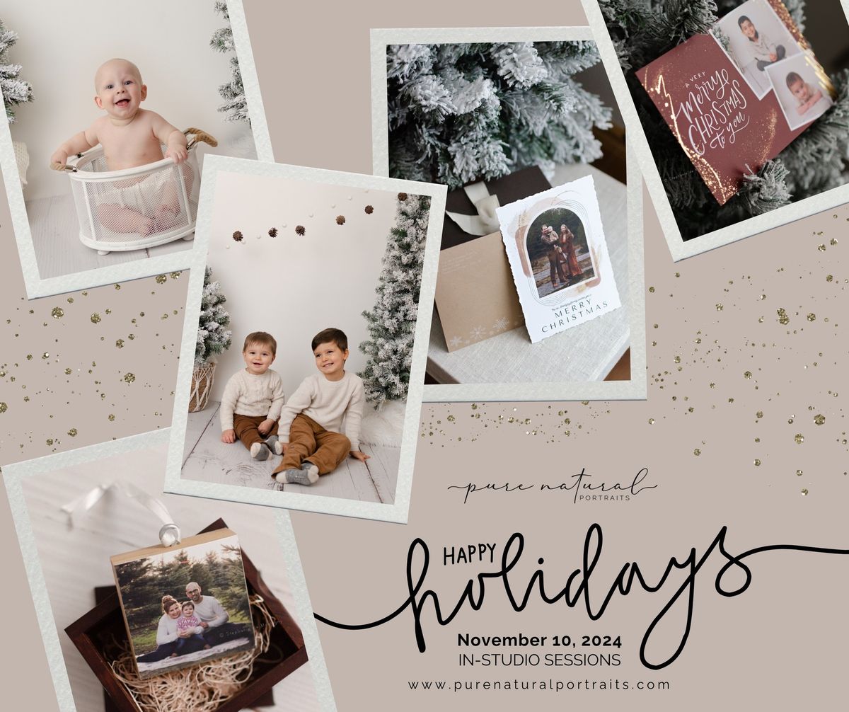 Studio Holiday Card Photography Sessions