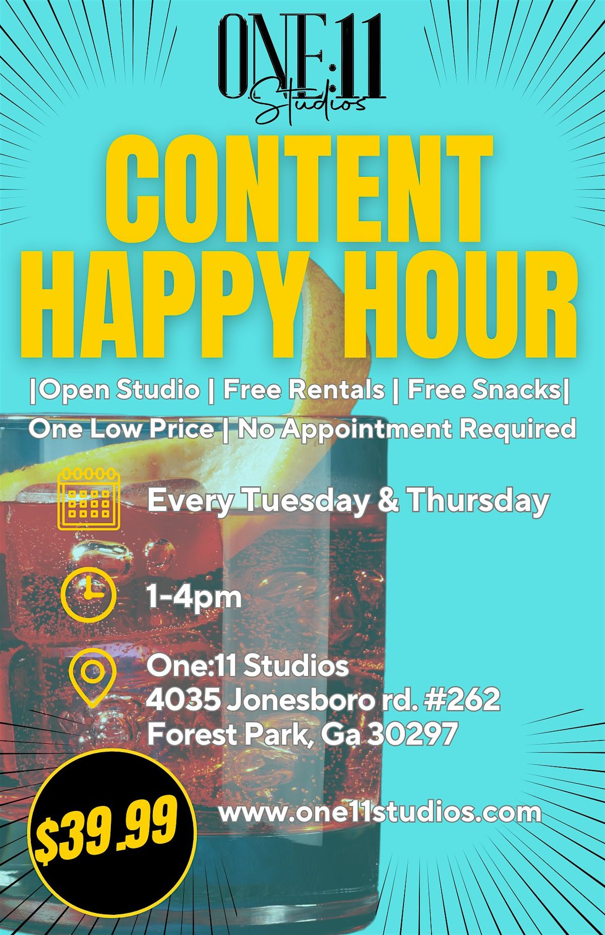 One:11 Studios Content Happy Hour