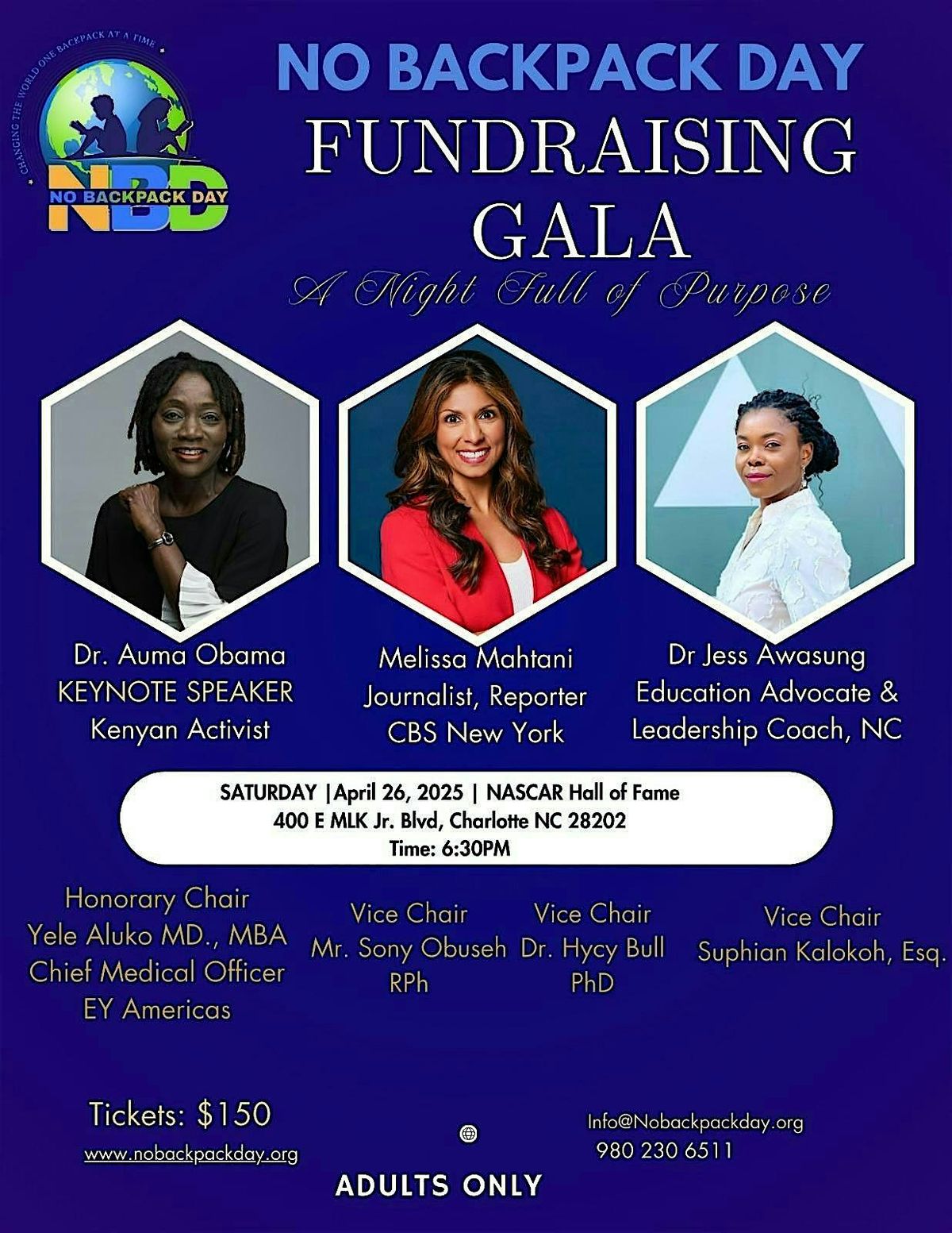 No Backpack Day: Fundraising Gala