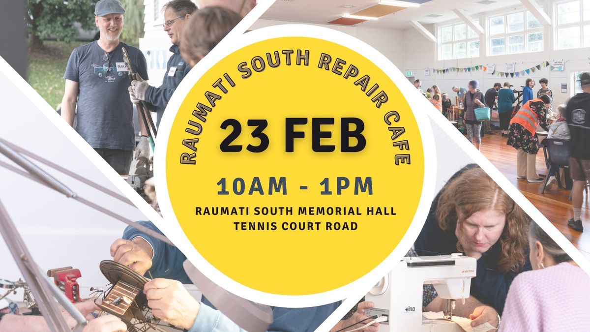 Raumati South Repair Cafe - 23 February 