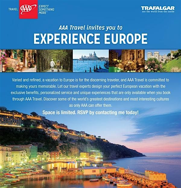 AAA Travel invites you to EXPERIENCE EUROPE