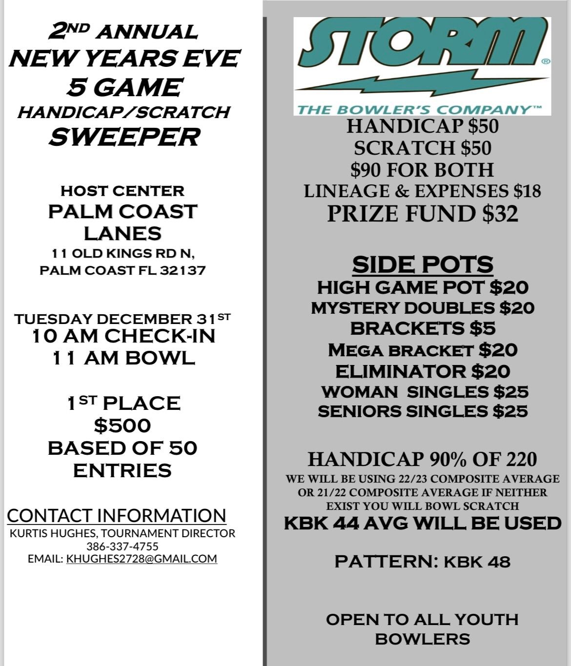 2nd annual NYE 5 game sweeper 