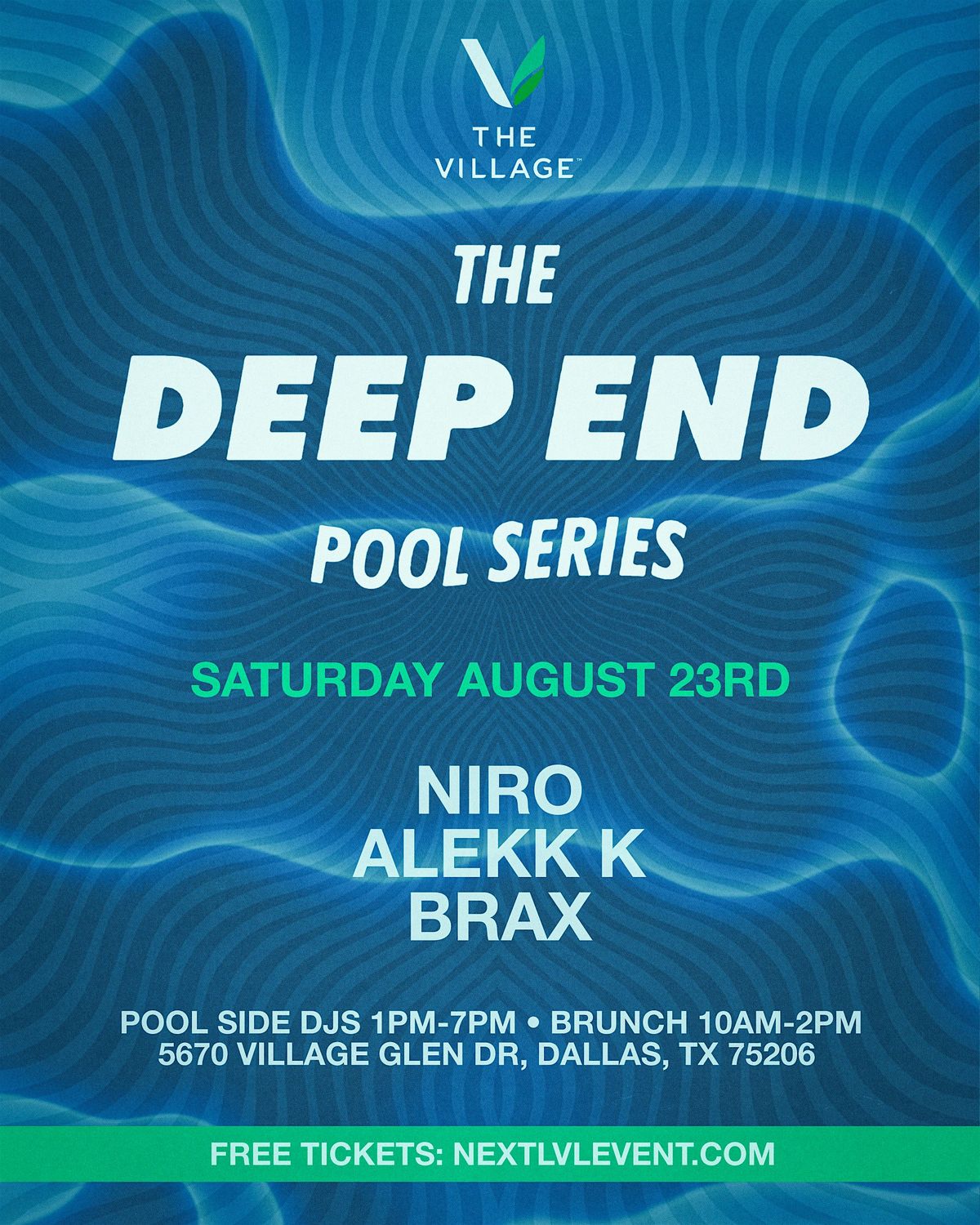 Deep End Pool Series - Saturday 8\/23