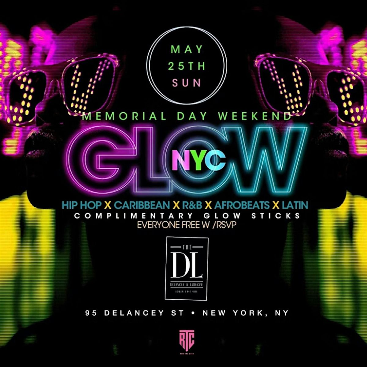 Memorial Day Weekend Glow Rooftop Party @ The DL