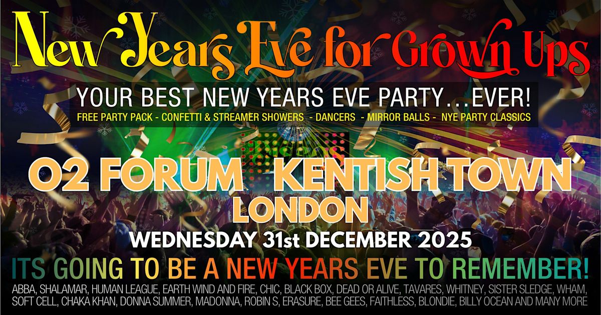 LONDON'S BEST ever NEW YEARS EVE Disco Party O2 Forum Kentish Town