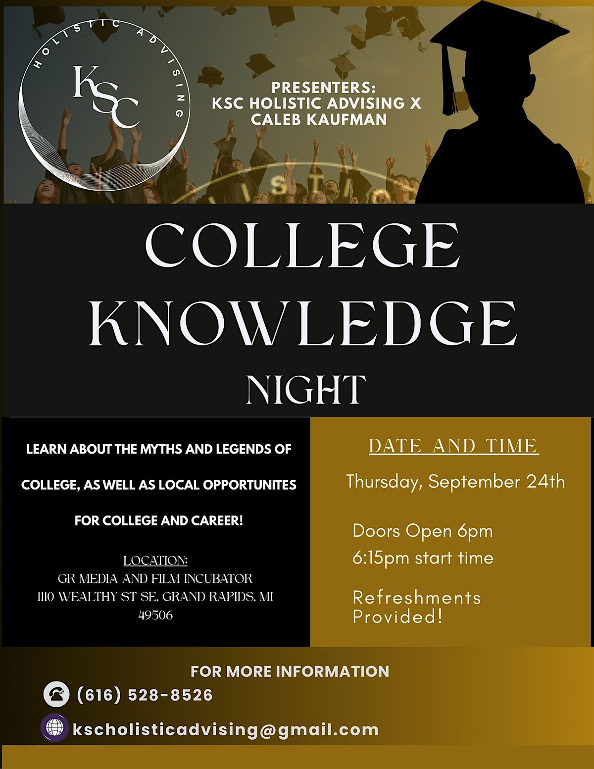 College Knowledge Night, GRMiFi (Media Initiative & Film Incubator ...