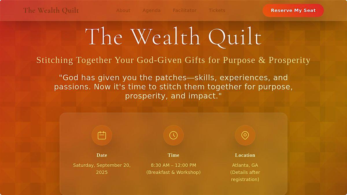 The Wealth Quilt: Stitching Together Your God-Given Gifts for Purpose & Pro