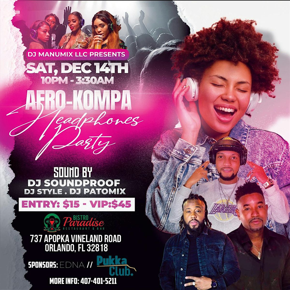 Afro-Kompa Headphones Party