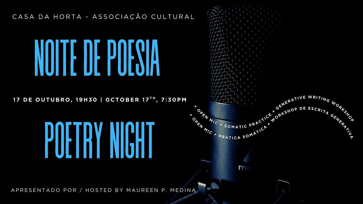 NOITE DE POESIA \/ POETRY NIGHT