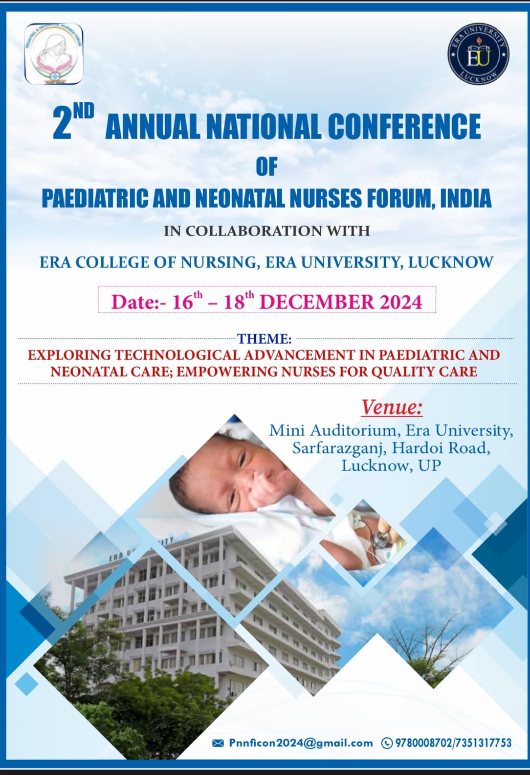 2ND ANNUAL NATIONAL CONFERENCE OF PAEDIATRIC AND NEONATAL NURSES FORUM, INDIA