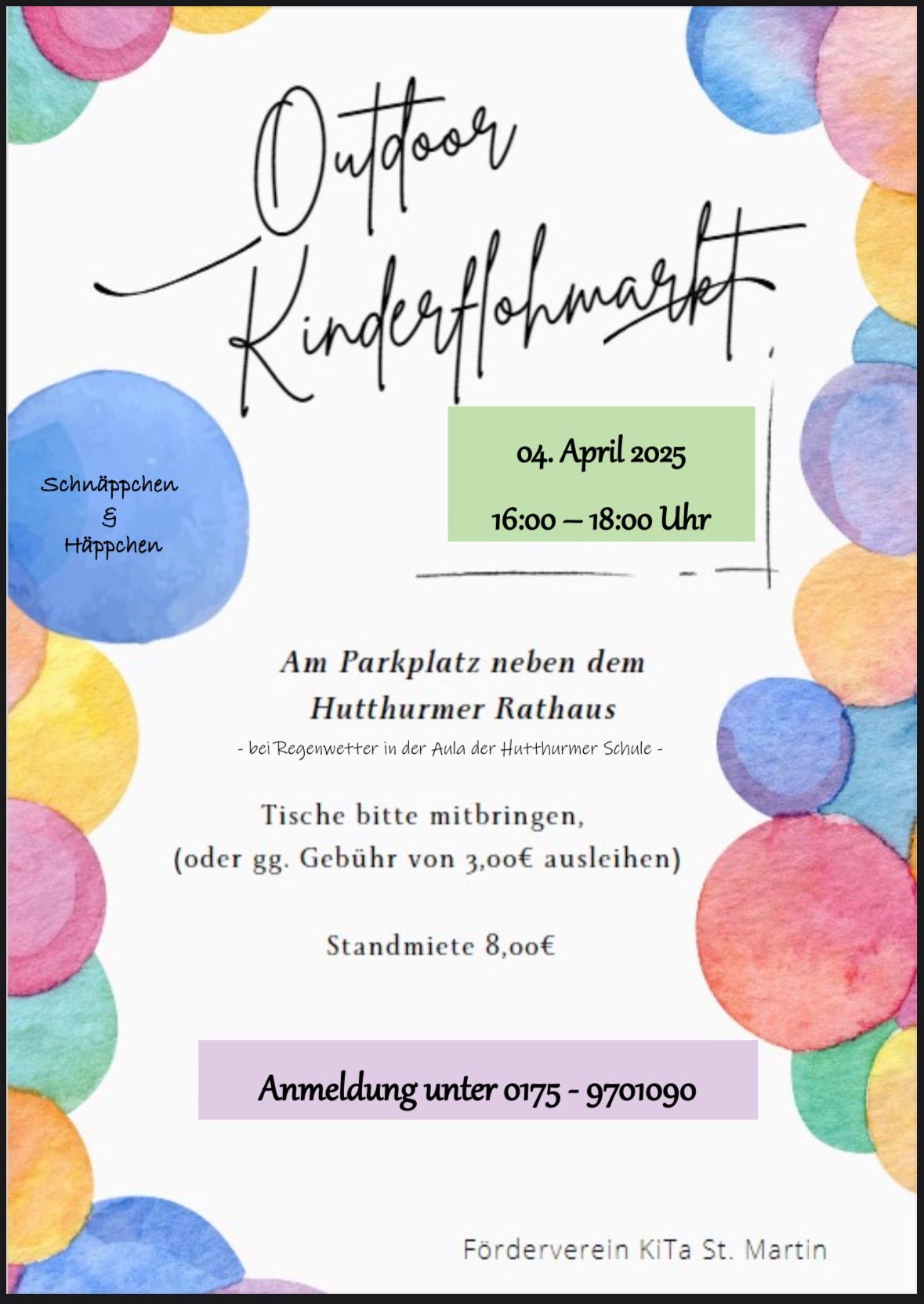 Outdoor Kinderflohmarkt 