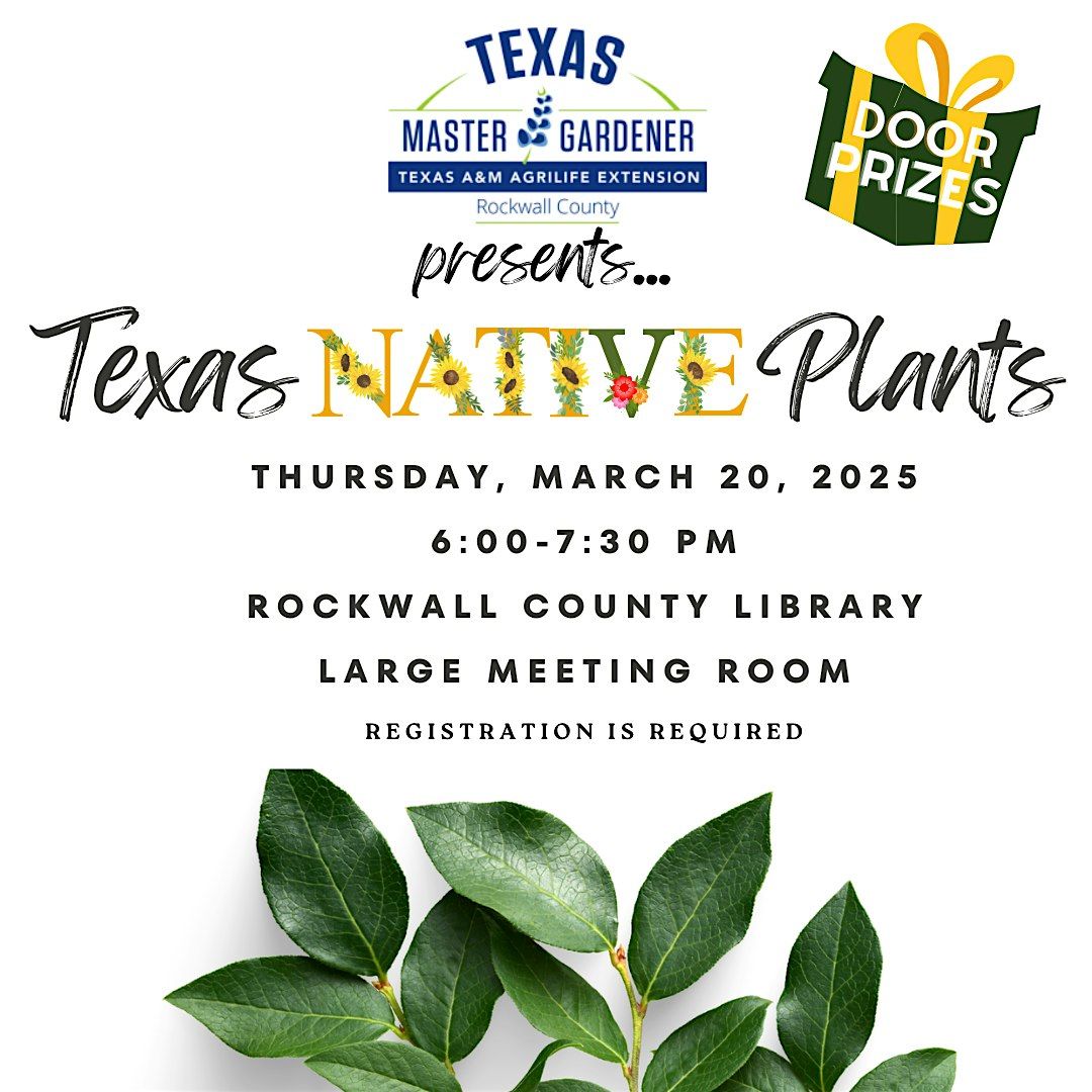 Texas Native Plants hosted by Rockwall County Library