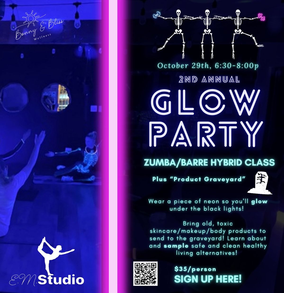 Halloween Glow Party- Zumba & Barre