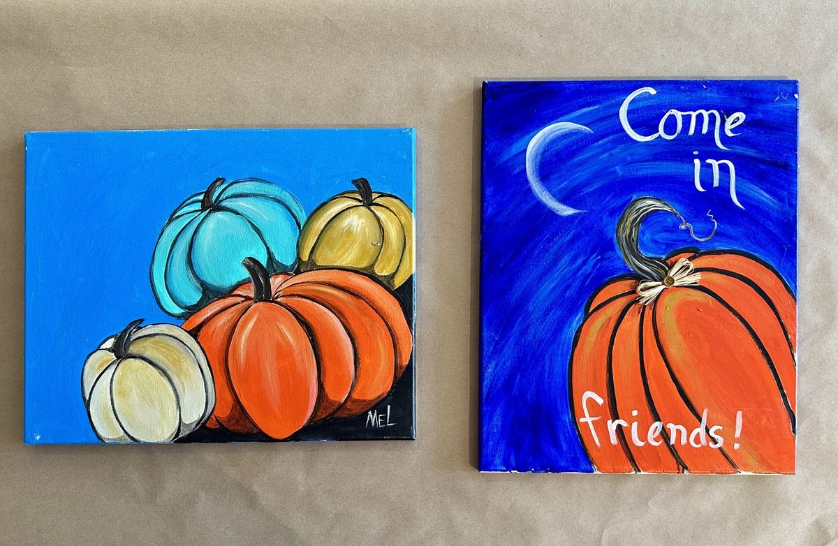 Pumpkin Themed Paint and Sip