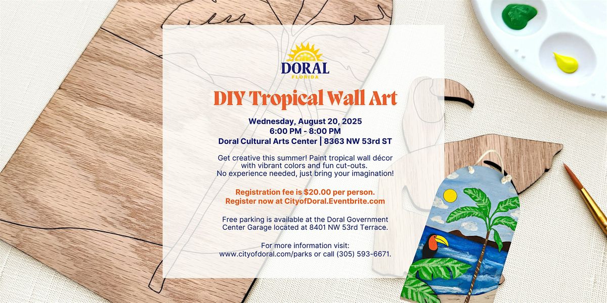 DIY Tropical Wall Art Workshop