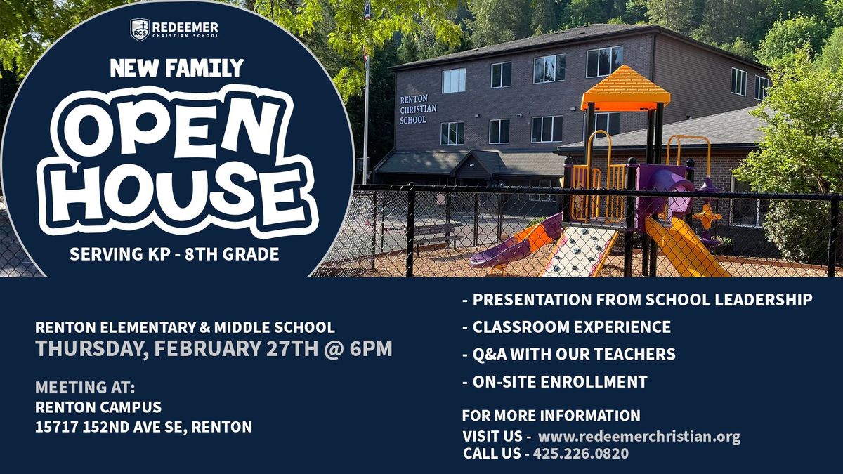 Redeemer Christian Open House - Renton Elementary and Middle School