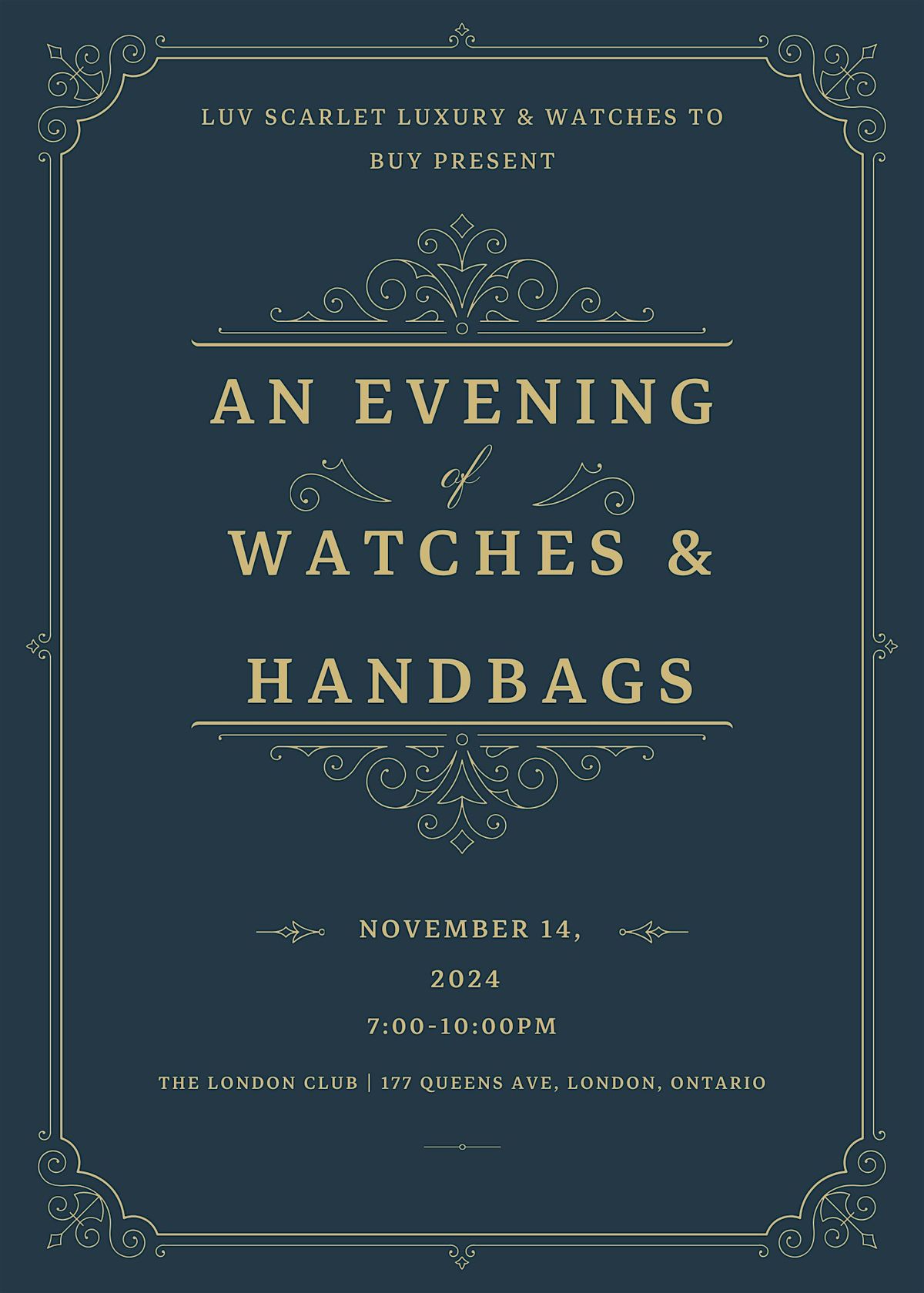 An Evening of Watches & Handbags