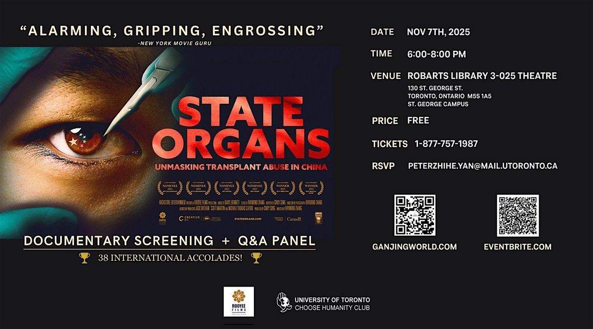 Free Documentary Screening: State Organs