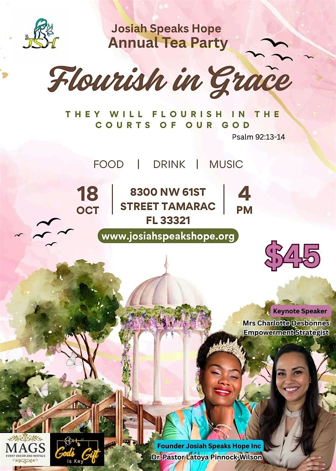 Josiah Speaks Hope Inc Present Tea Party