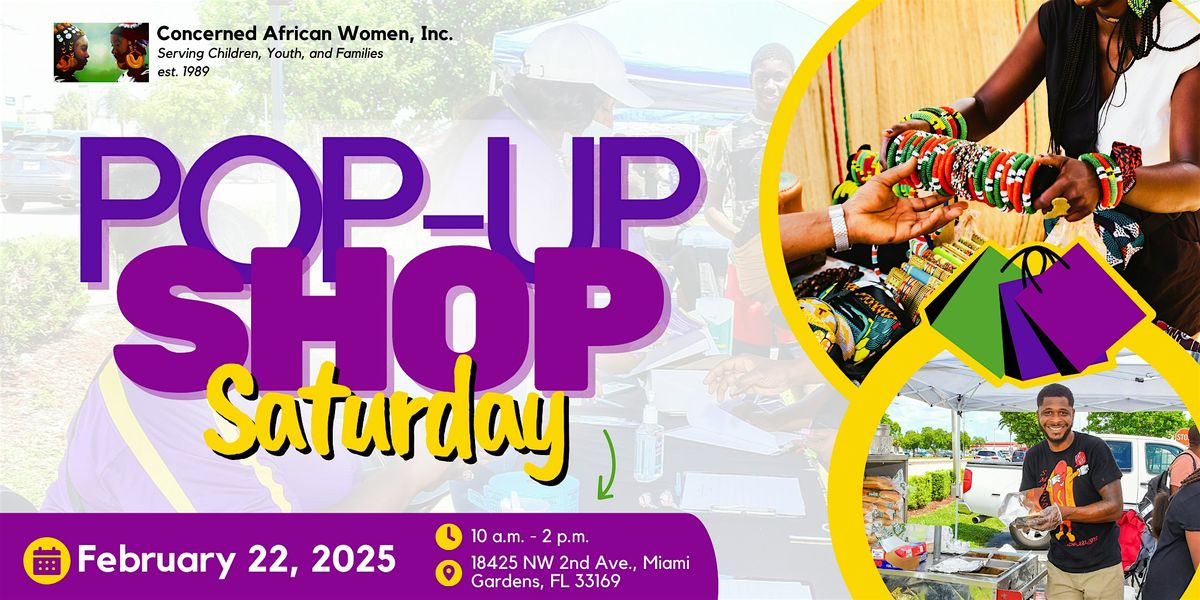 CAW's Pop Up Shop Saturday