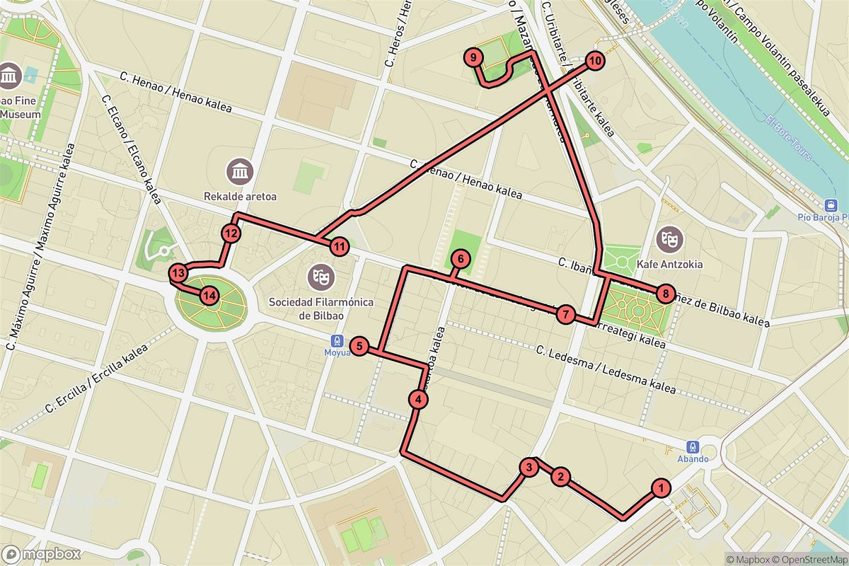 Bilbao Audio Tour: Skyline Stories and Hidden Gems of Abando