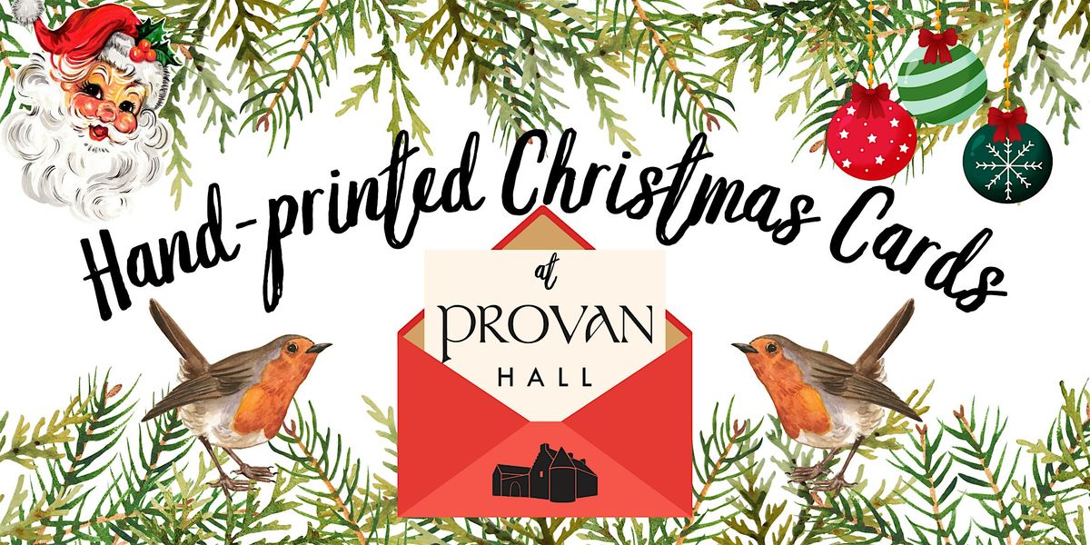 Christmas Card Lino Printing at Provan Hall