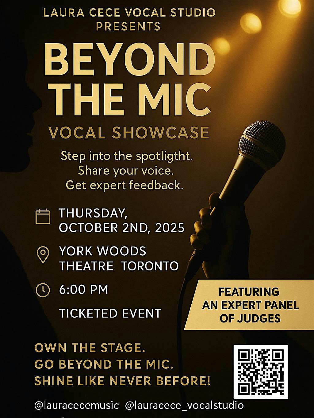 Laura Cece Vocal School presents: Beyond the Mic- Vocal Showcase
