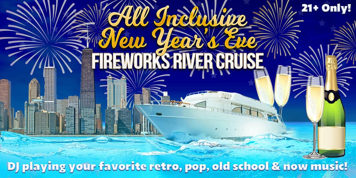 All Inclusive New Year's Eve 2026 Fireworks River Cruise on Weds, Dec 31