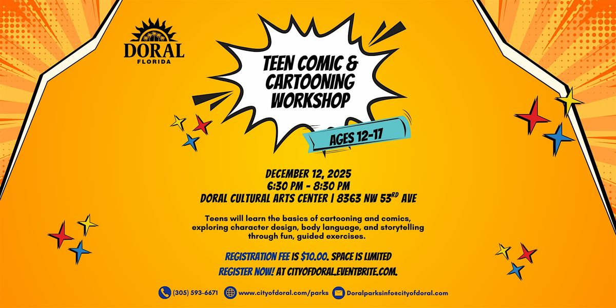 Teen Comic & Cartooning Workshop