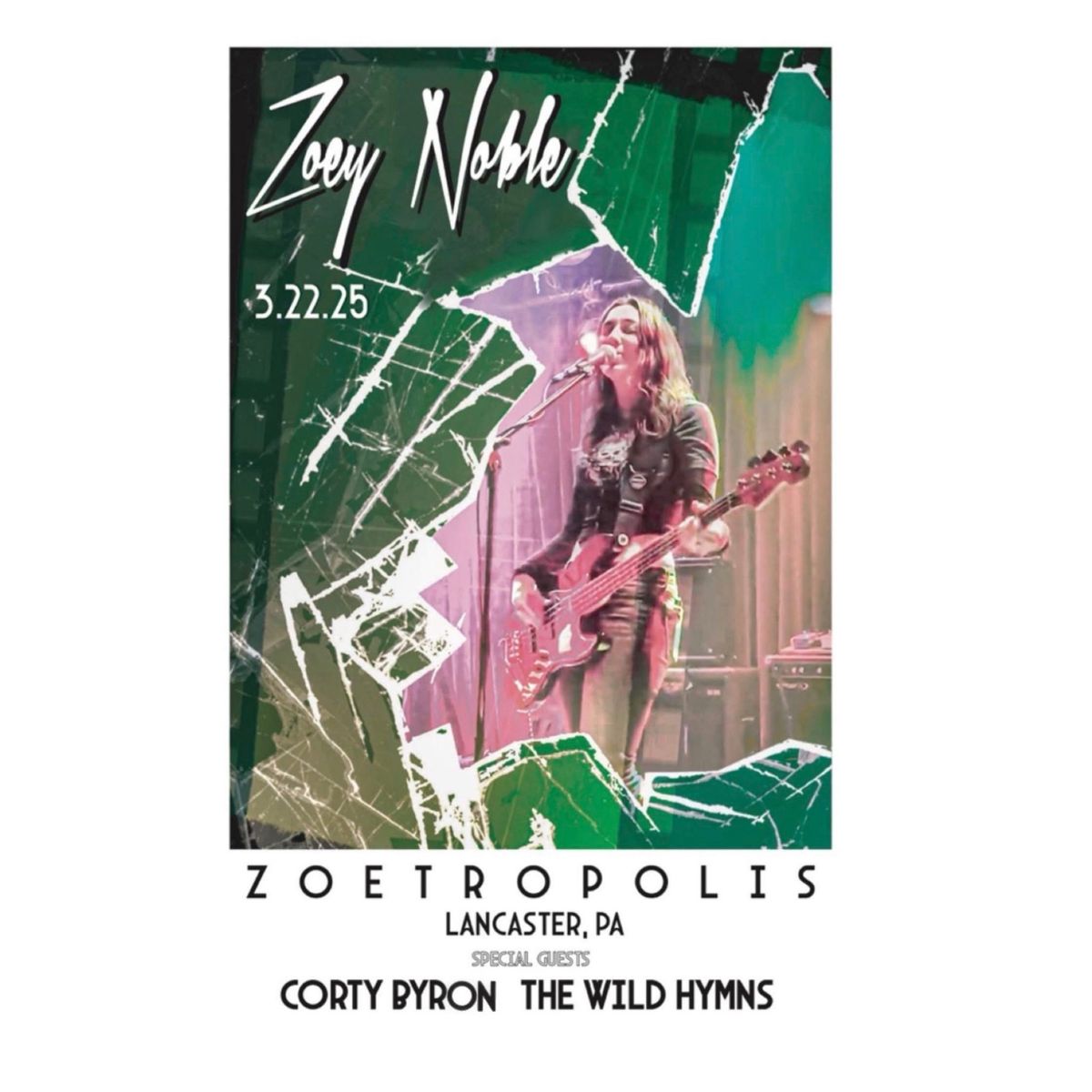 Zoey Noble at Zoetropelis with special guests Corty Byron & The Wild Hymns