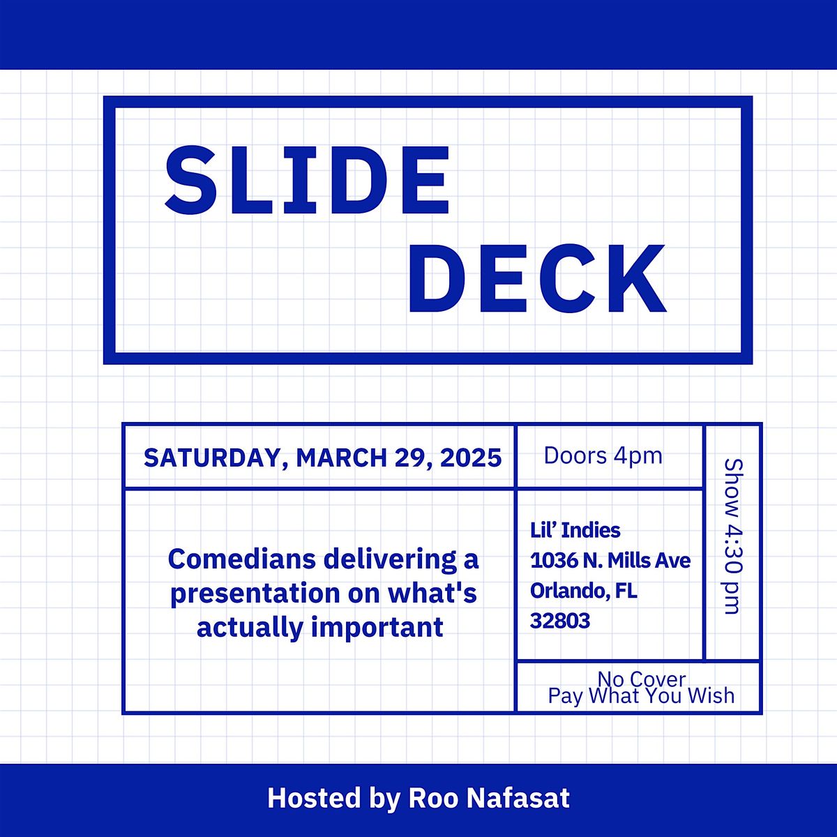 Slide Deck - Comedians Delivering a Presentation on What's Important