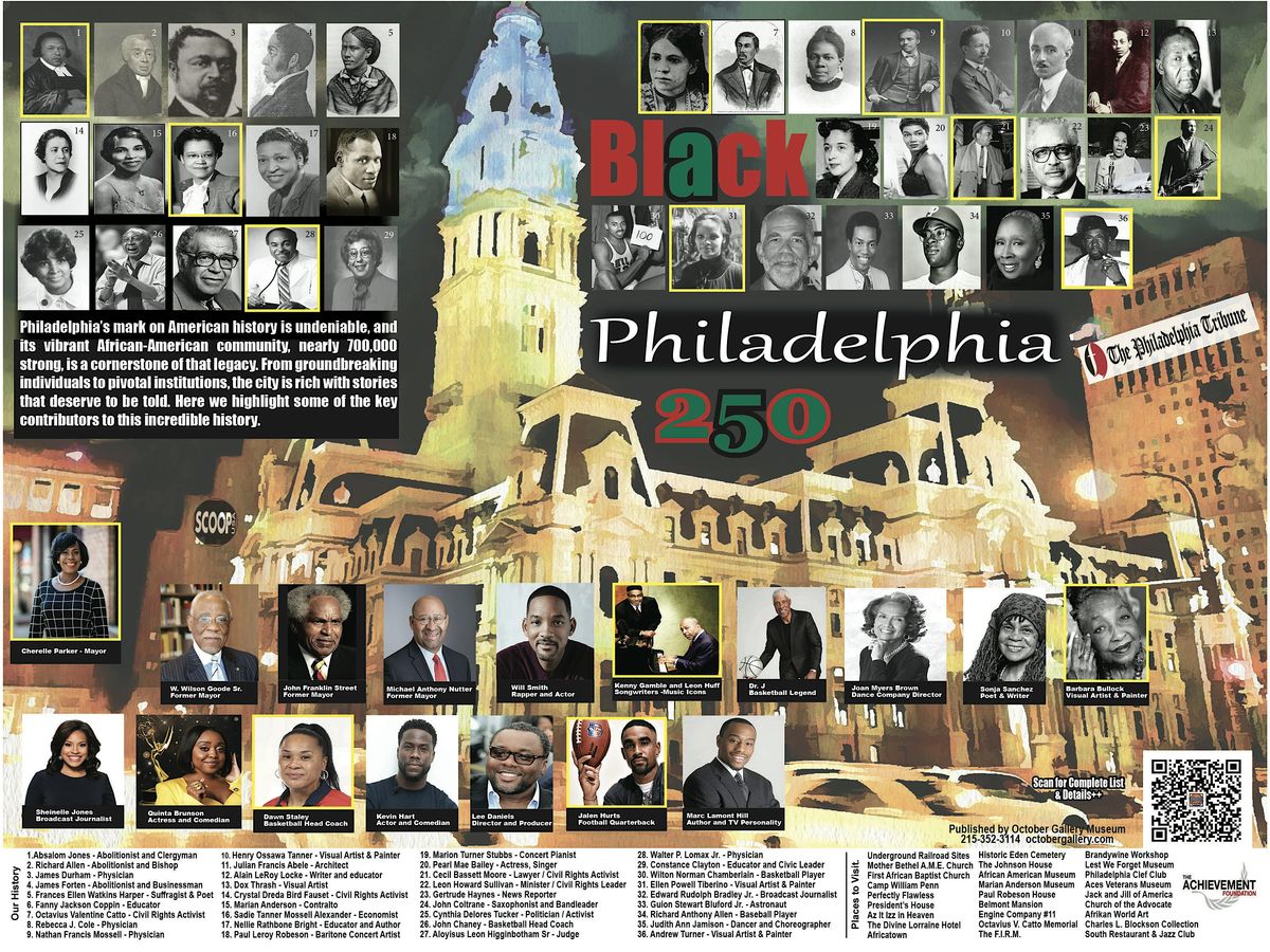 Free  Poster Black Philadelphia 250