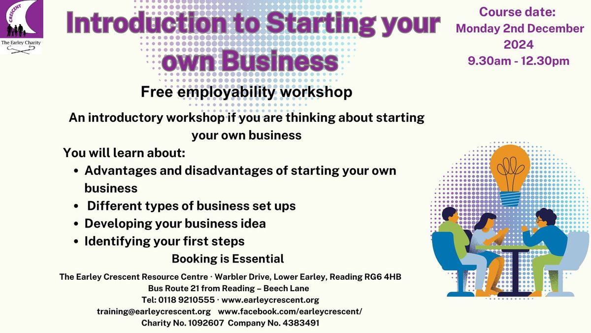 FREE Introduction to Starting your own Business