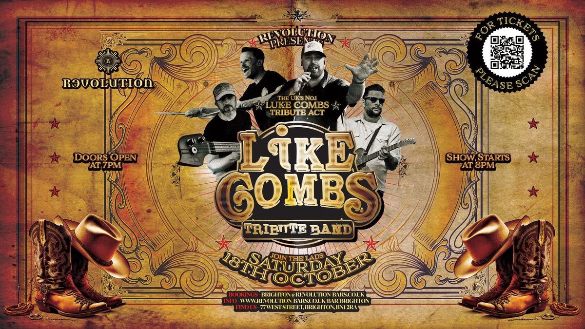 \ud83c\udfa4 Like Combs \u2013 Luke Combs Tribute Live in Brighton!