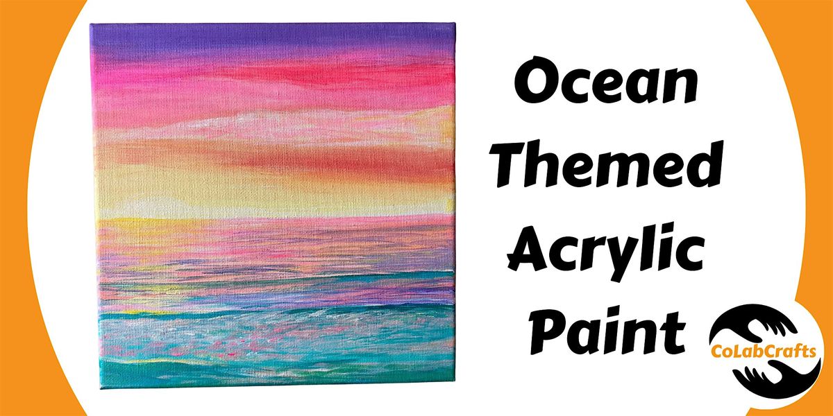 Ocean Themed Acrylic Painting