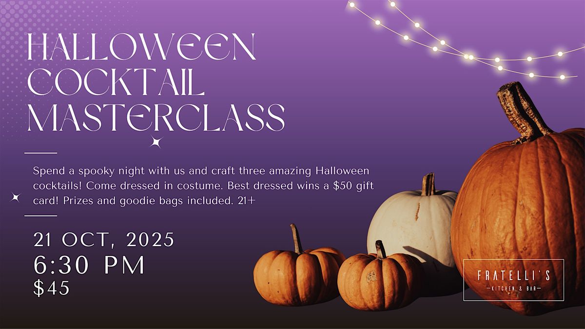 Halloween Cocktail Making Class