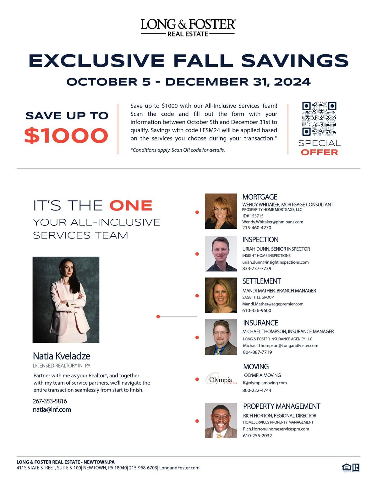 LONG&FOSTER REAL ESTATE EXCLUSIVE FALL SAVINGS